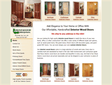 Tablet Screenshot of interiorwoodendoors.com